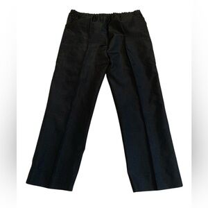 Vintage Black High Waisted Wide Leg Pants with Elastic Waist - Size M/L